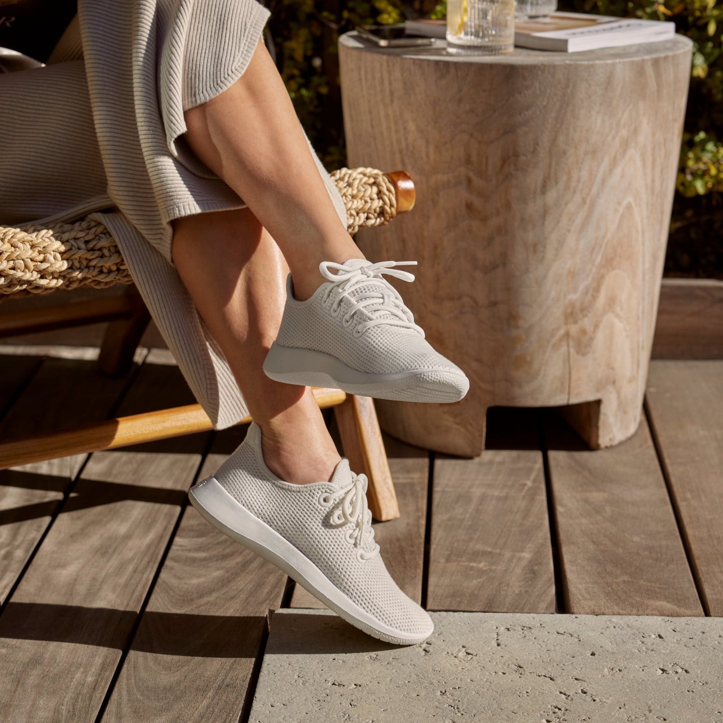 Women's Tree Runners - Navy Night (White Sole)