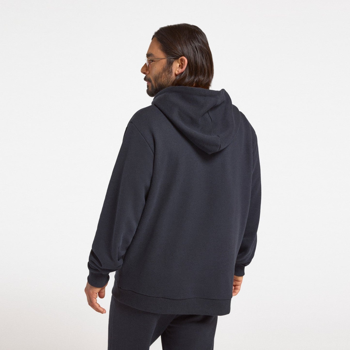 Unisex Merino Blend Hoodie - True Black