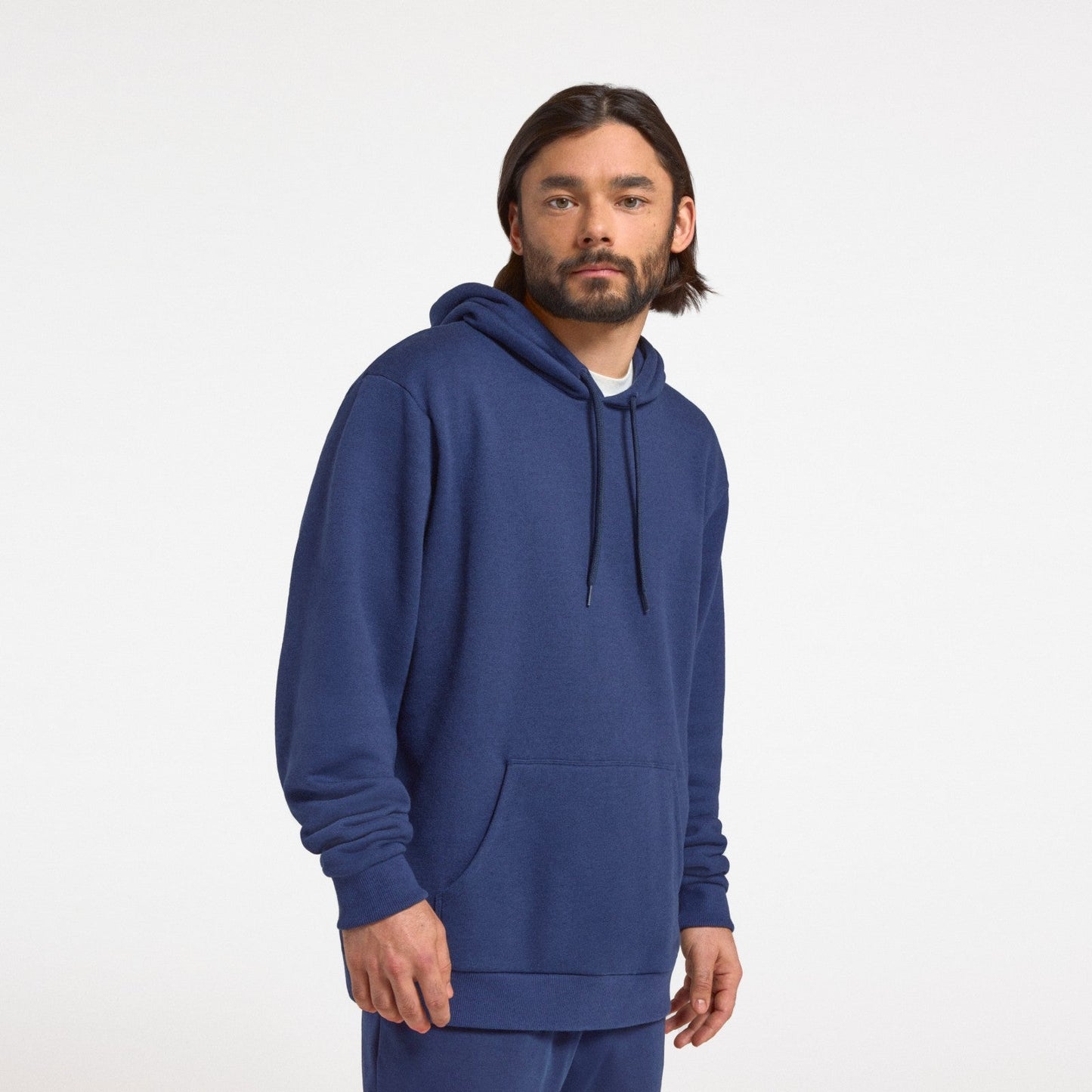 Unisex Merino Blend Hoodie - Deep Navy