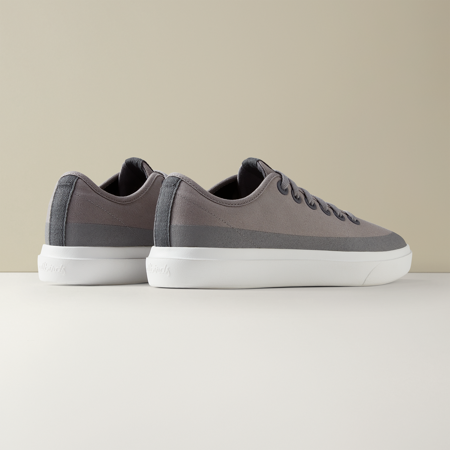 Women's Canvas Pipers - Medium Grey (Light Grey Sole)