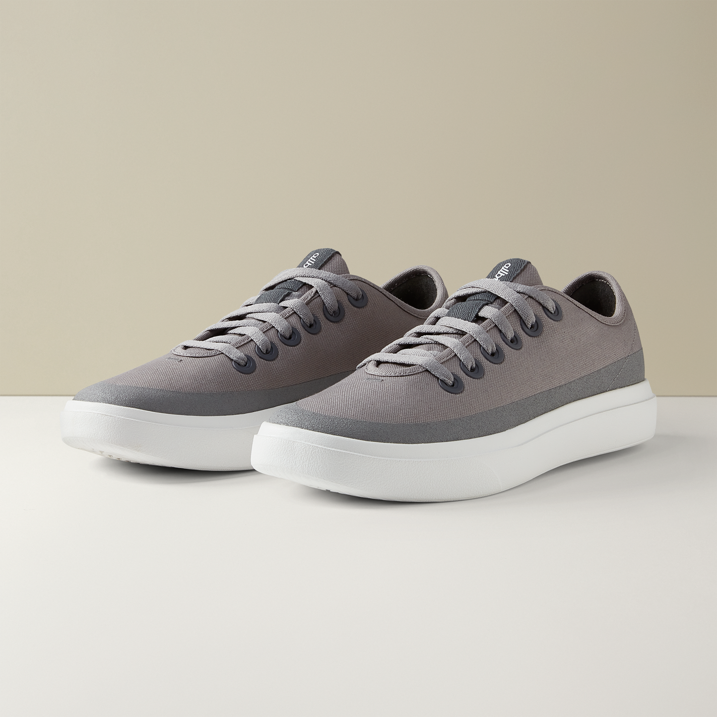 Women's Canvas Pipers - Medium Grey (Light Grey Sole)