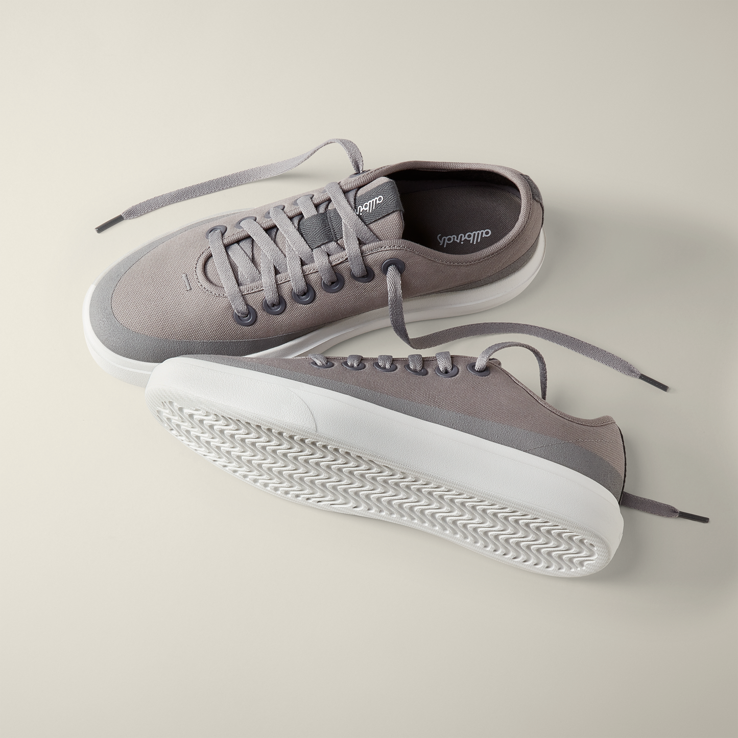 Women's Canvas Pipers - Medium Grey (Light Grey Sole)