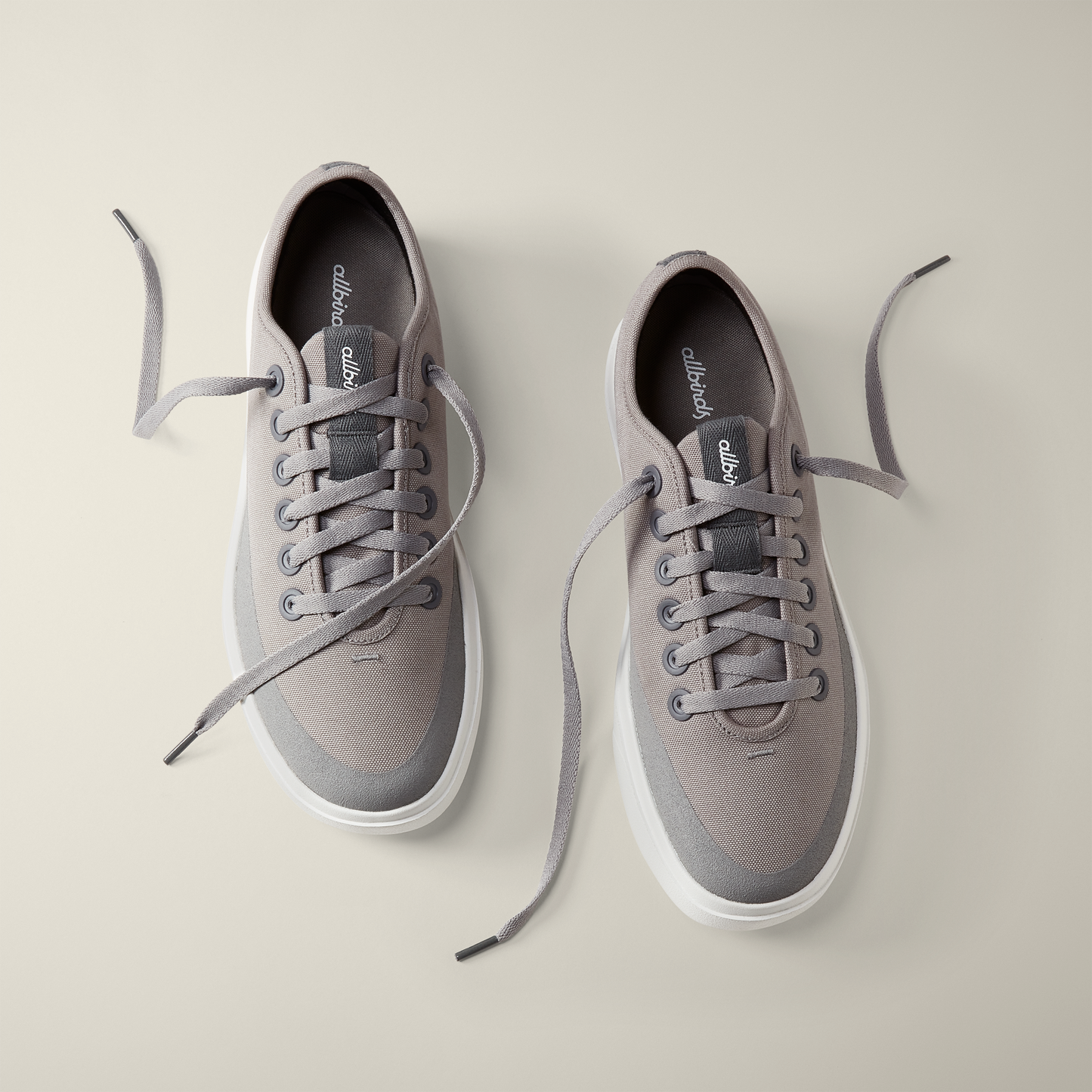 Women's Canvas Pipers - Medium Grey (Light Grey Sole)