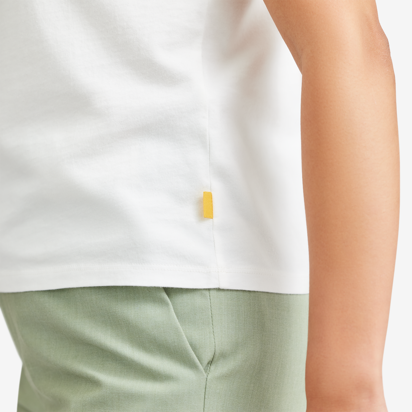 Women's Organic Cotton Tee - Logo - Blizzard