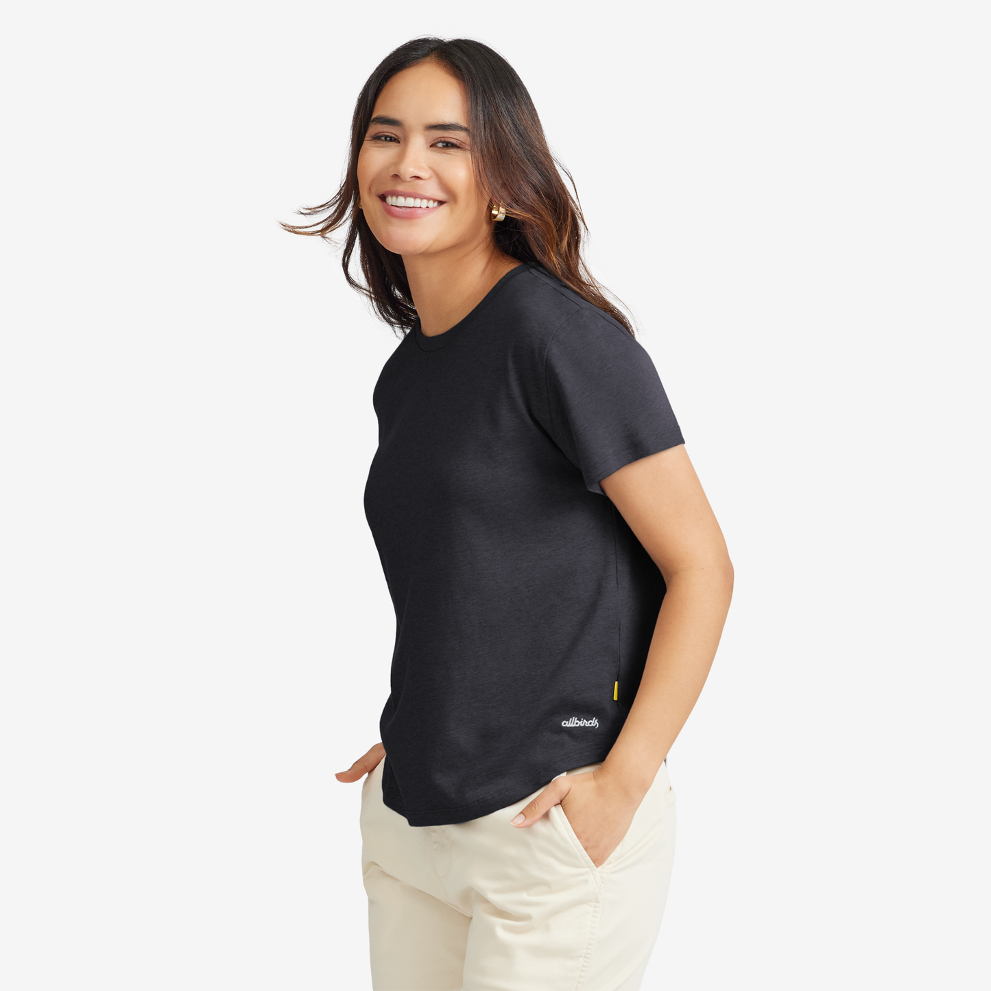 Women's Soft Merino Tee - Natural White