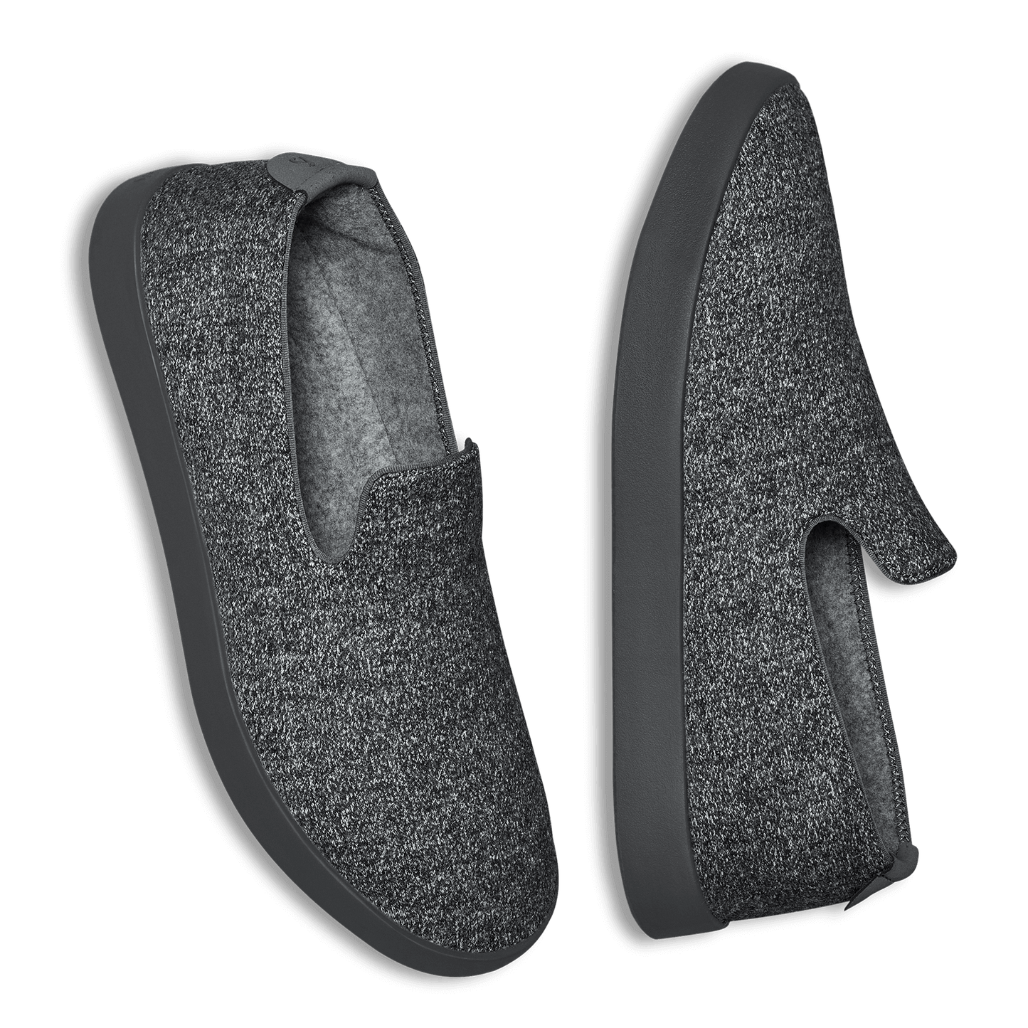 Women's Wool Loungers - Natural Grey (Dark Grey Sole)