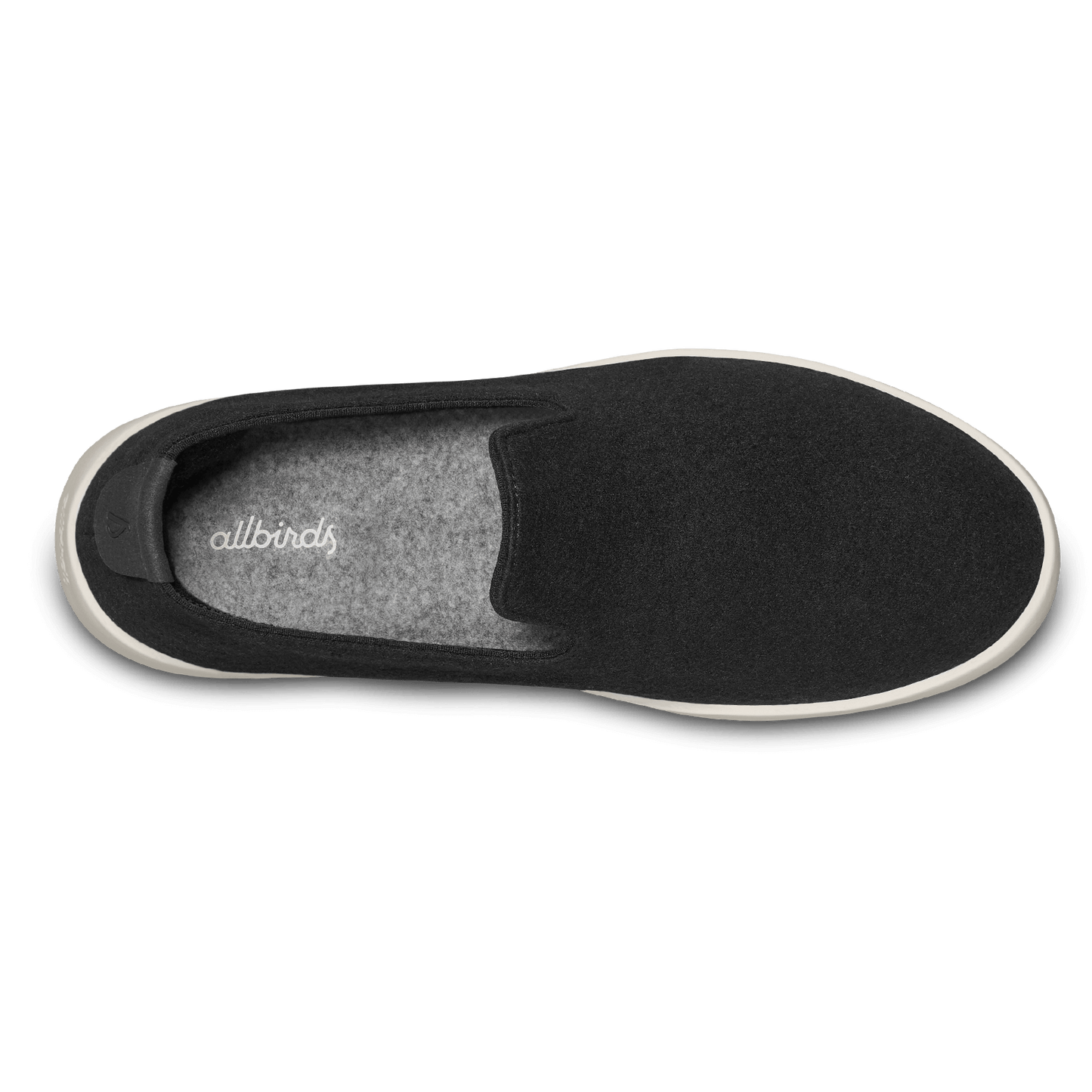 Women's Wool Loungers - True Black (Cream Sole)