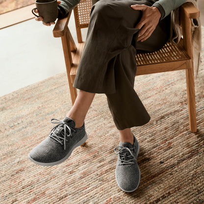 Men's Wool Runner - Natural Black (Black Sole)