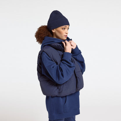 Unisex Merino Blend Hoodie - Deep Navy