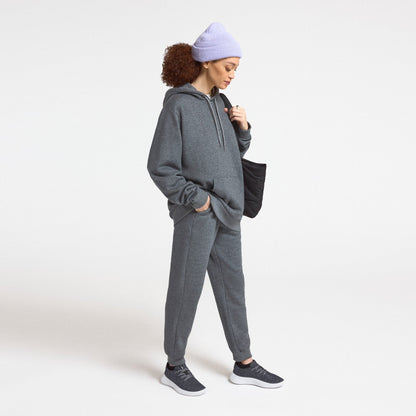 Unisex Merino Blend Hoodie - Natural Grey Heather