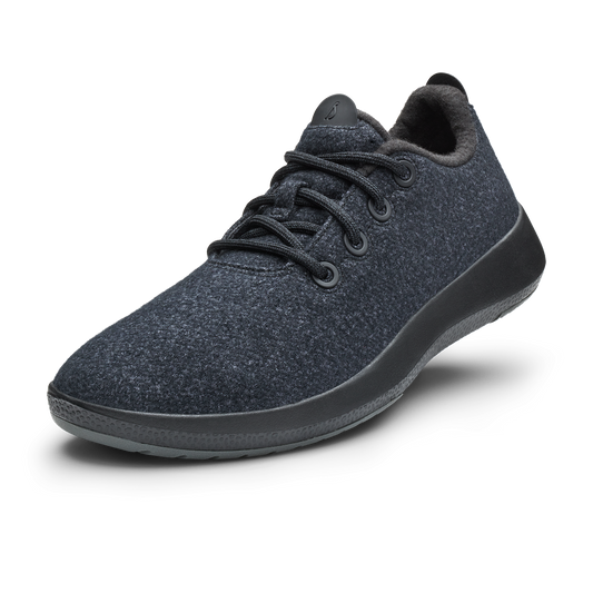 Women's Wool Runner Mizzles - Natural Black (Natural Black Sole)