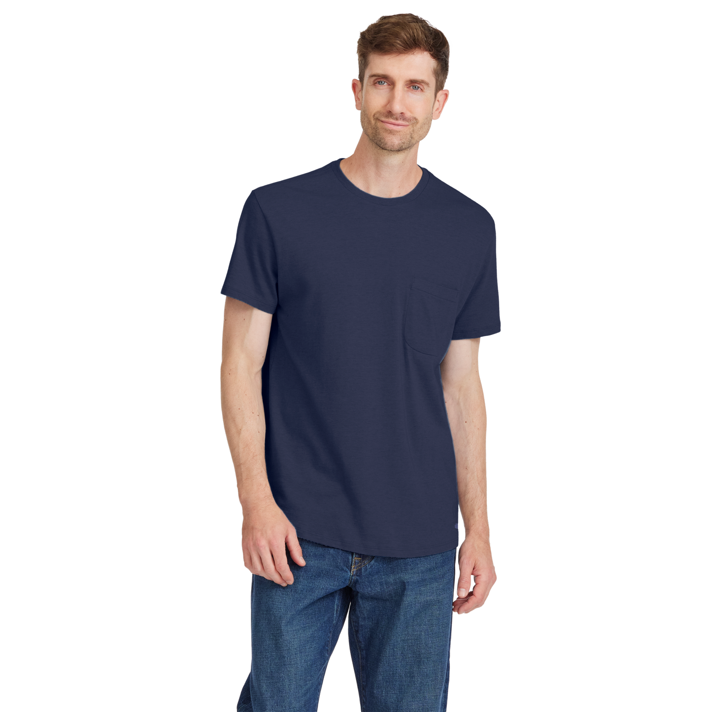 Men's Soft Merino Tee - Deep Navy