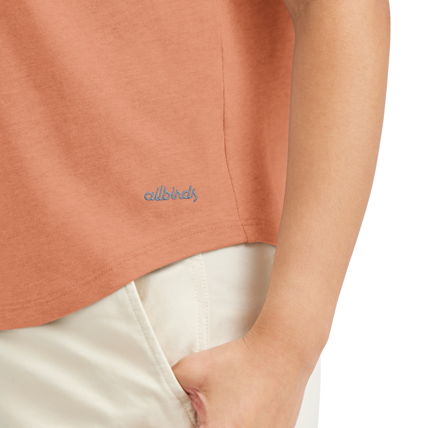 Women's Soft Merino Tee - Sienna Blush