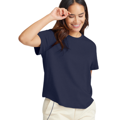 Women's Soft Merino Tee - Deep Navy