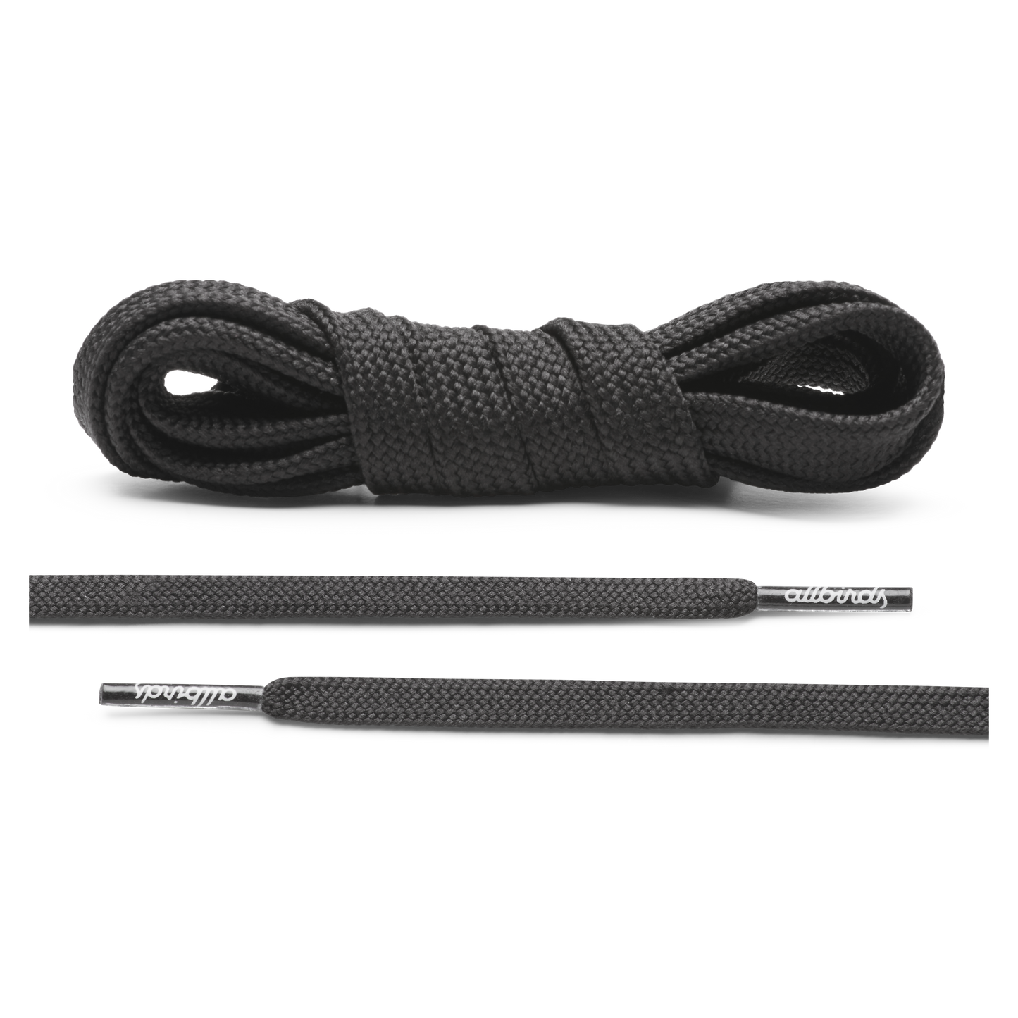 Allbirds Laces - True Black - Flat