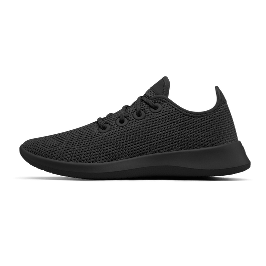 Women's Tree Runners - Jet Black (Black Sole)